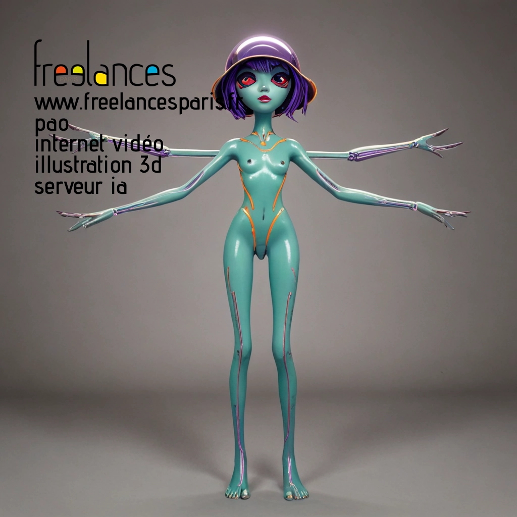 Pao mise en page internet vidéo illustration 3d serveur image IA générative AI freelance paris studio de création magazines C423B250